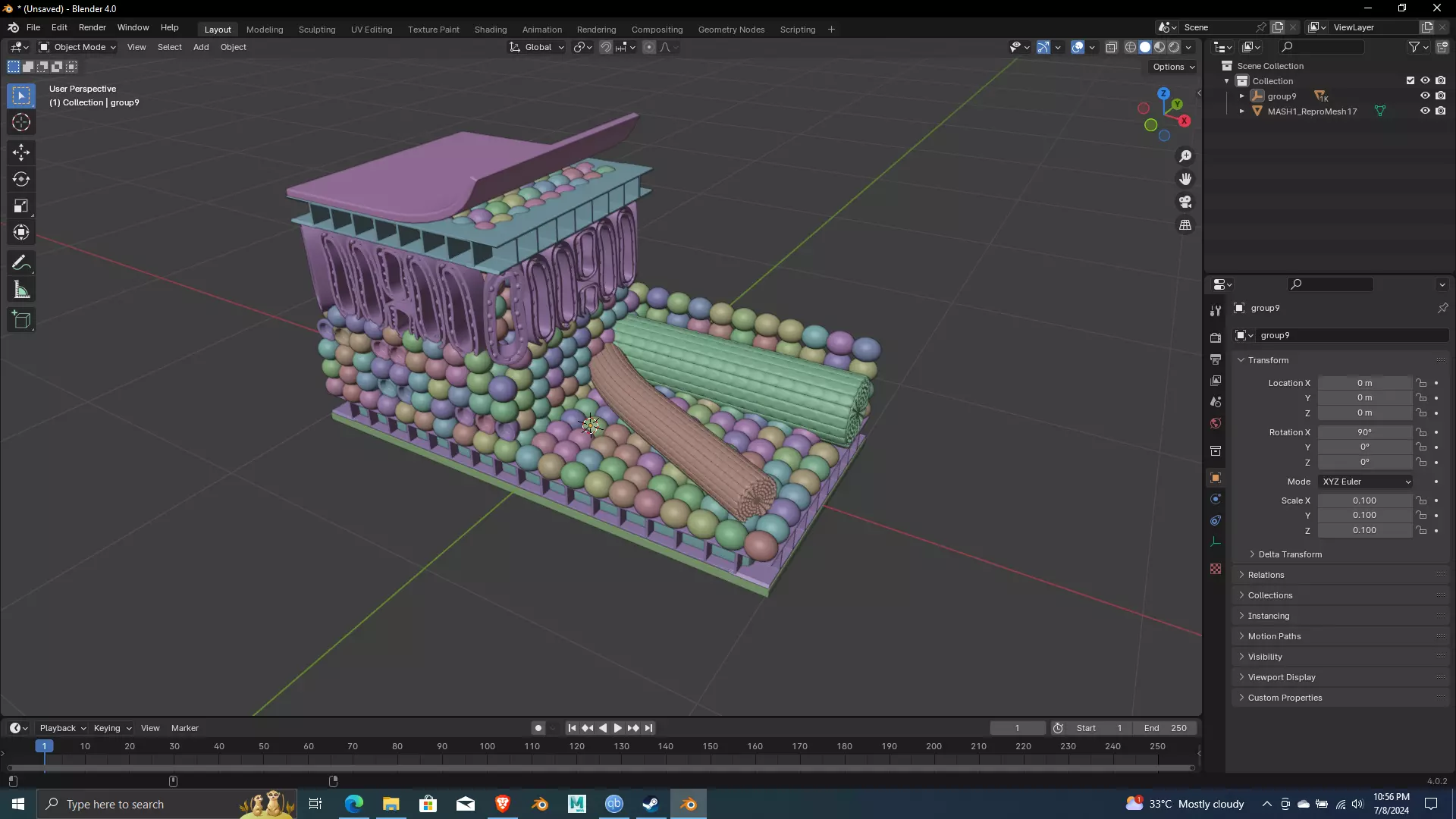 Nutrition Plants Biological 3D Printing and Animation ready 3D print model_0