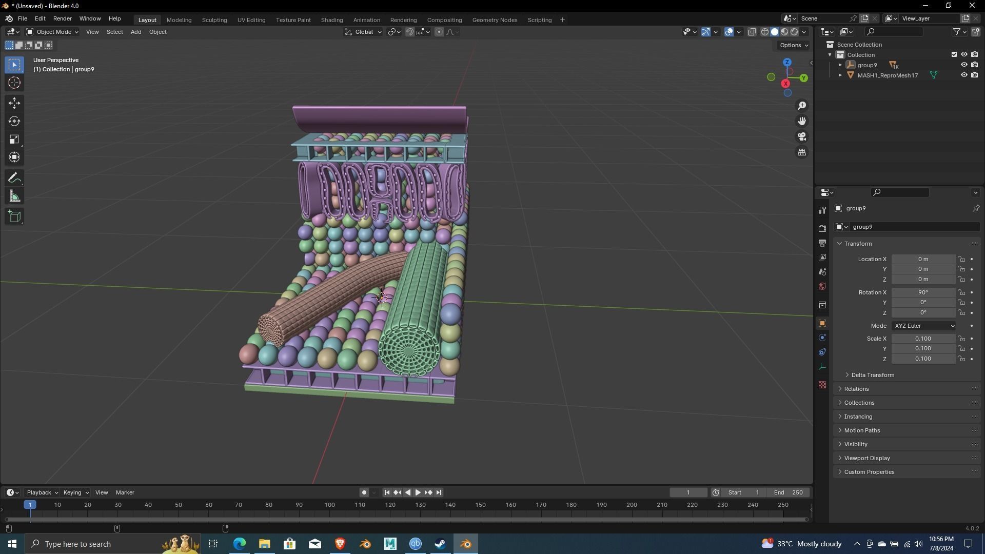 Nutrition Plants Biological 3D Printing and Animation ready 3D print model_3
