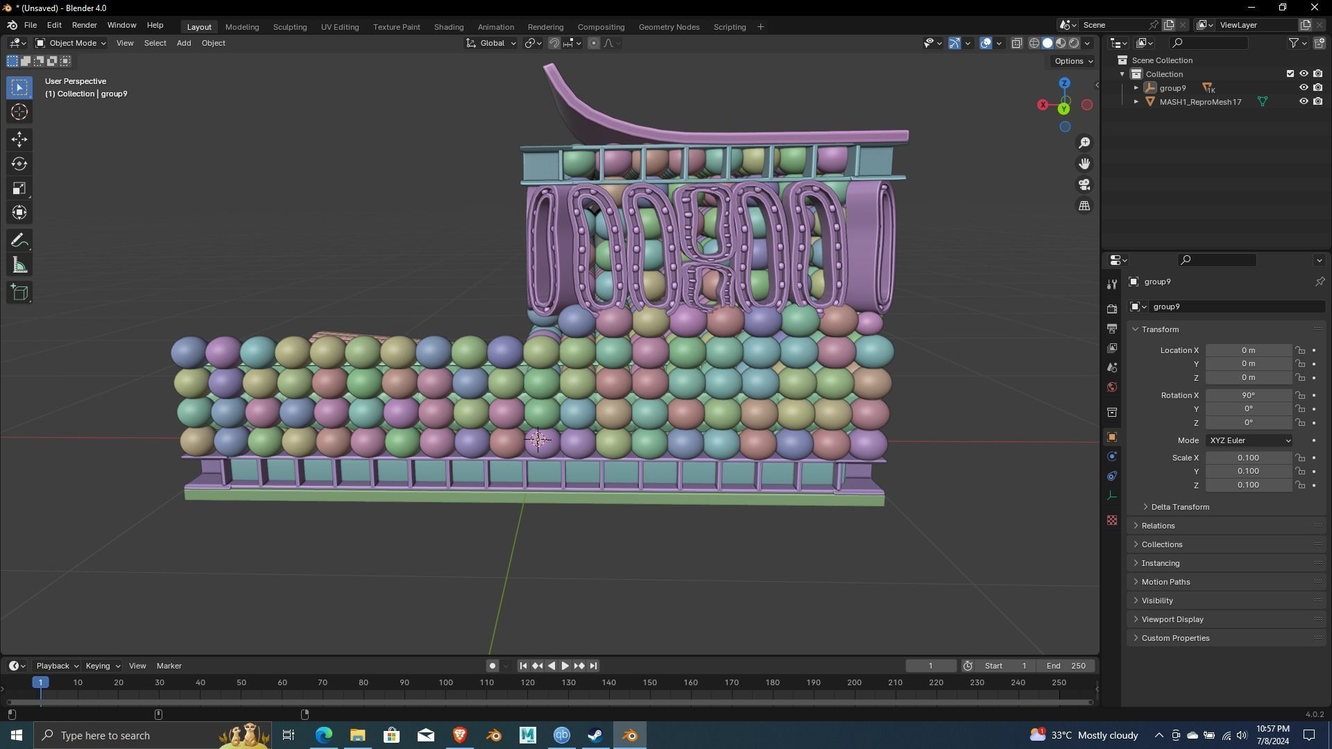 Nutrition Plants Biological 3D Printing and Animation ready 3D print model_8