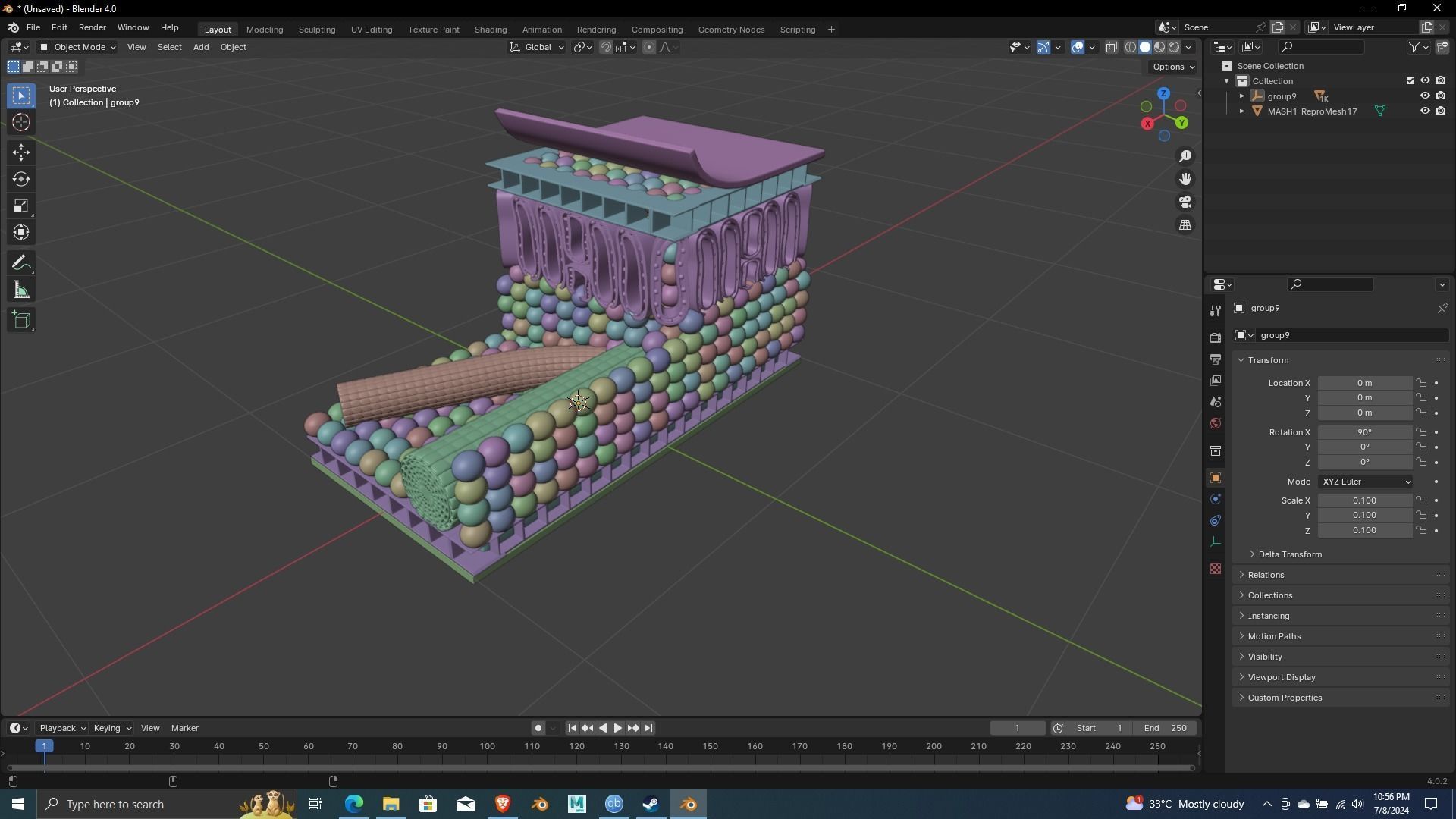 Nutrition Plants Biological 3D Printing and Animation ready 3D print model_2