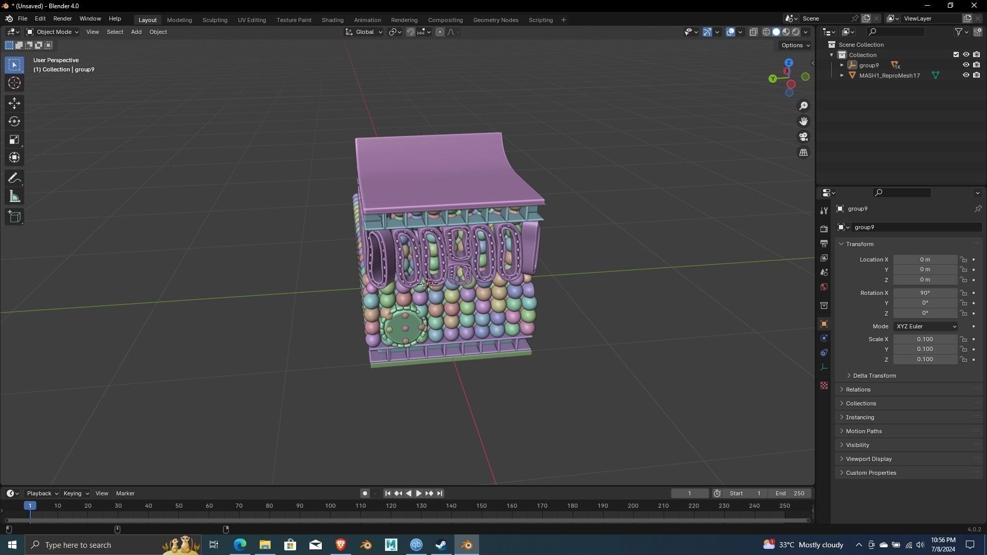 Nutrition Plants Biological 3D Printing and Animation ready 3D print model_5