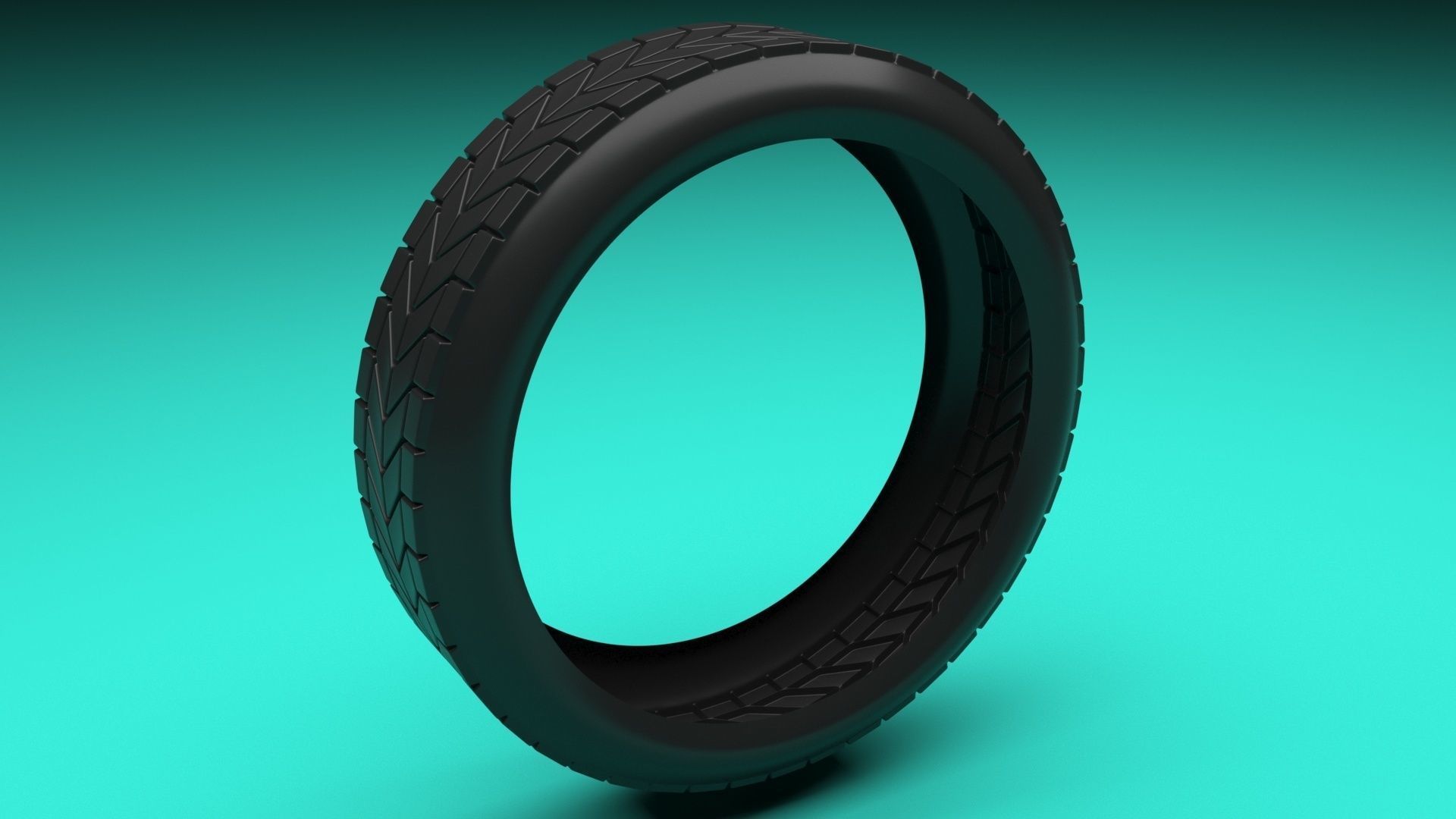 Car Wheel 3D model_5
