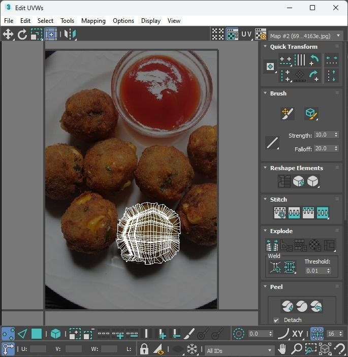 Corn Cheese Ball 3D model_31