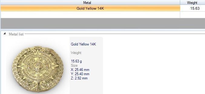Aztec sun calendar Piedra del Sol  3D print model_5
