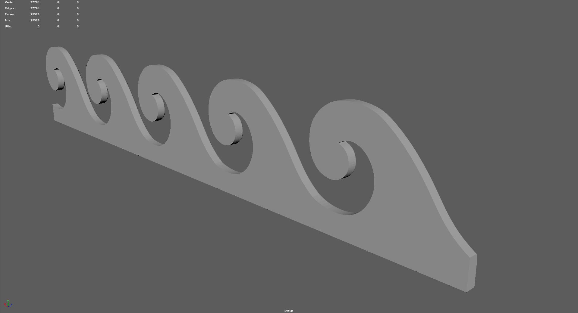 Running Dog Pattern with Greek Wave  3D print model_7