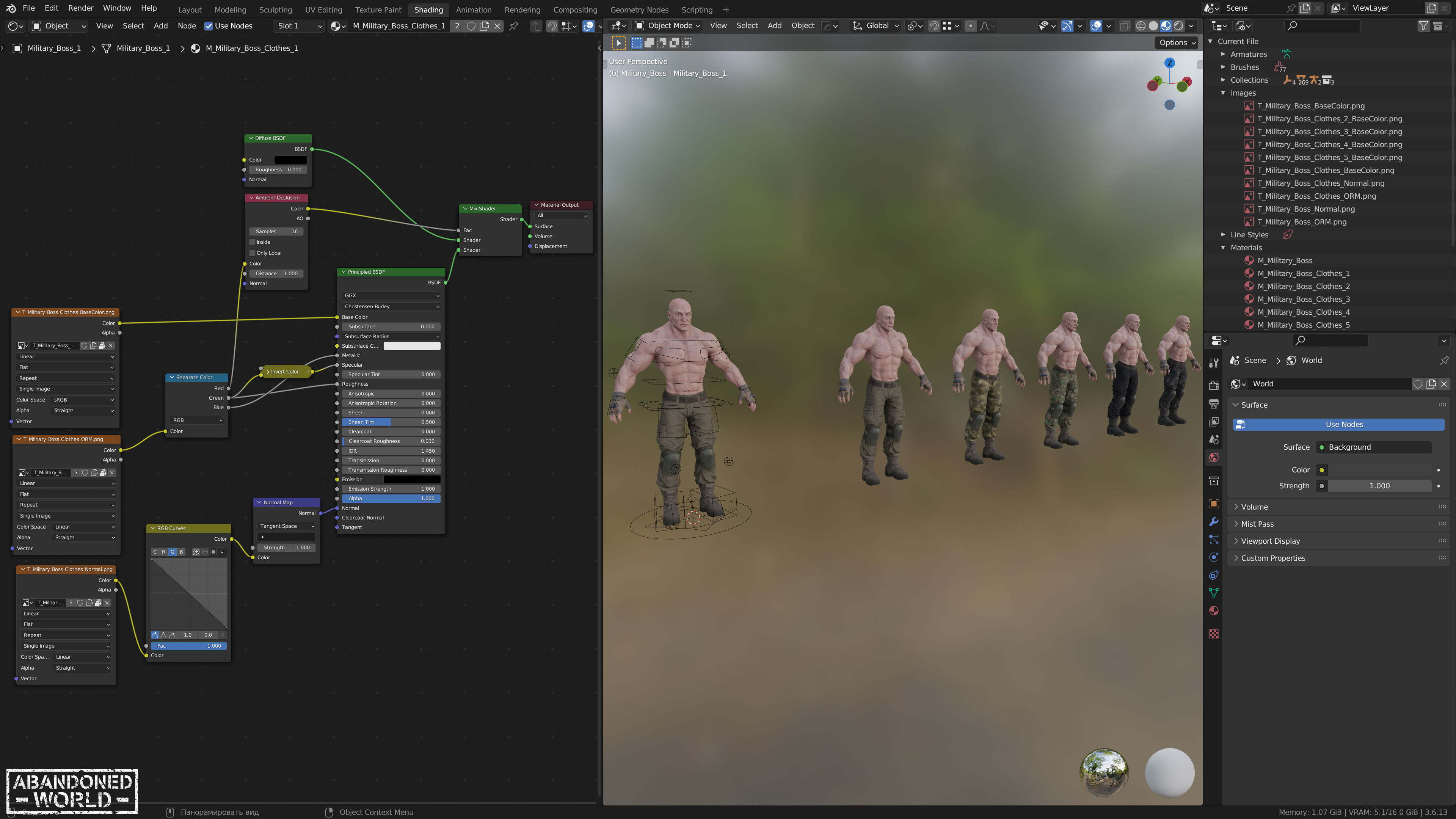 Military Boss Low-poly 3D model_15