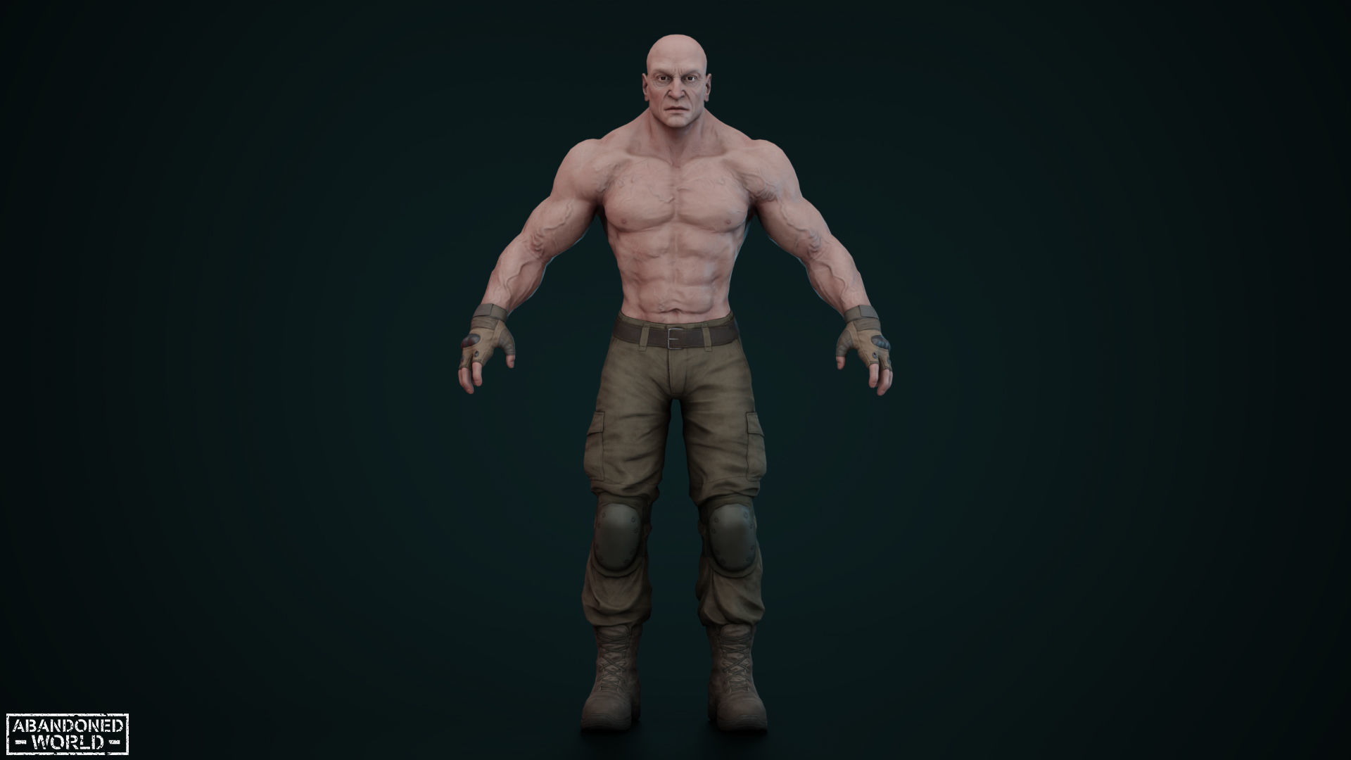 Military Boss Low-poly 3D model_10