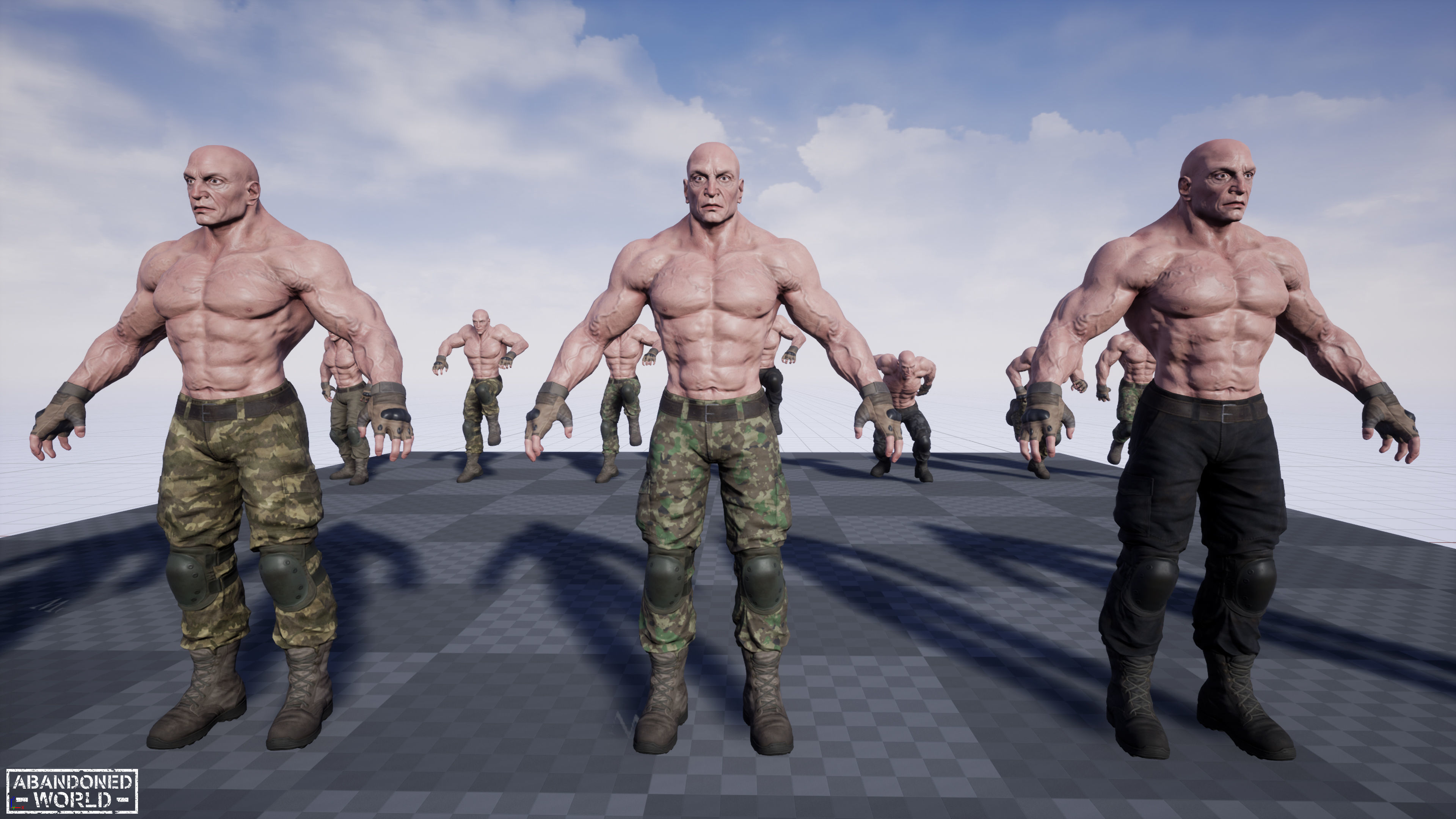 Military Boss Low-poly 3D model_19