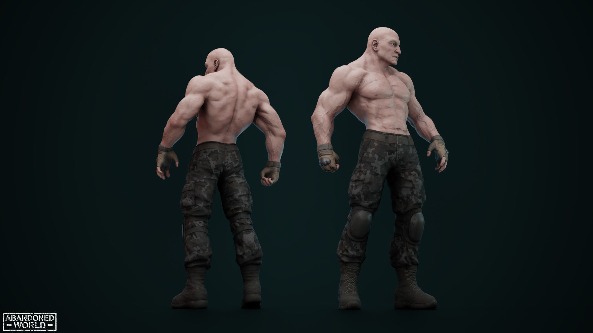 Military Boss Low-poly 3D model_7