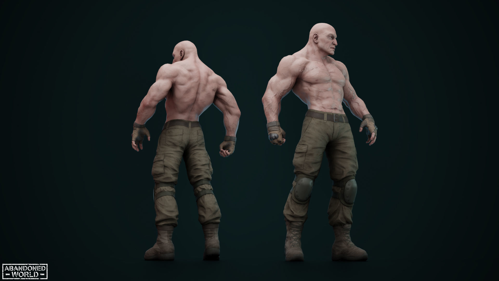 Military Boss Low-poly 3D model_3