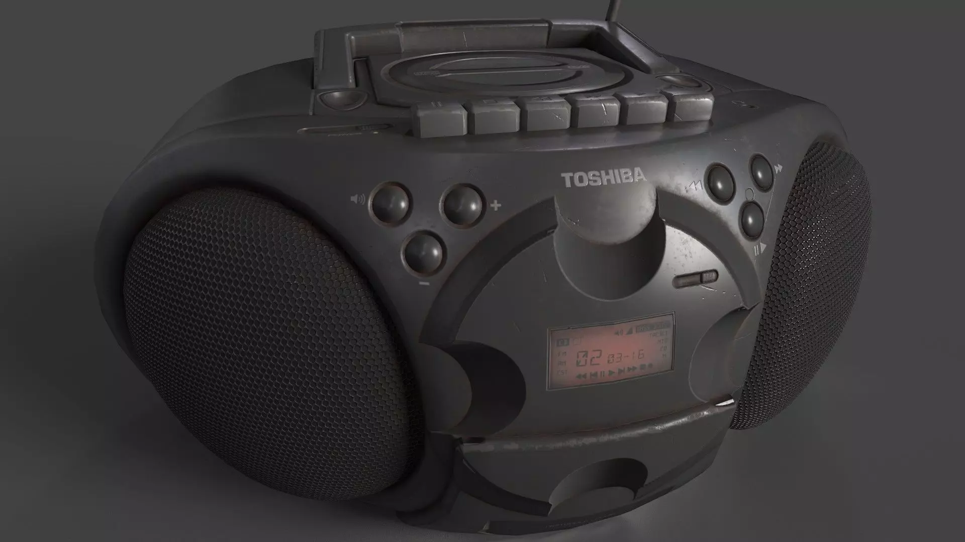 Mini Compo Cd Player Low-poly 3D model