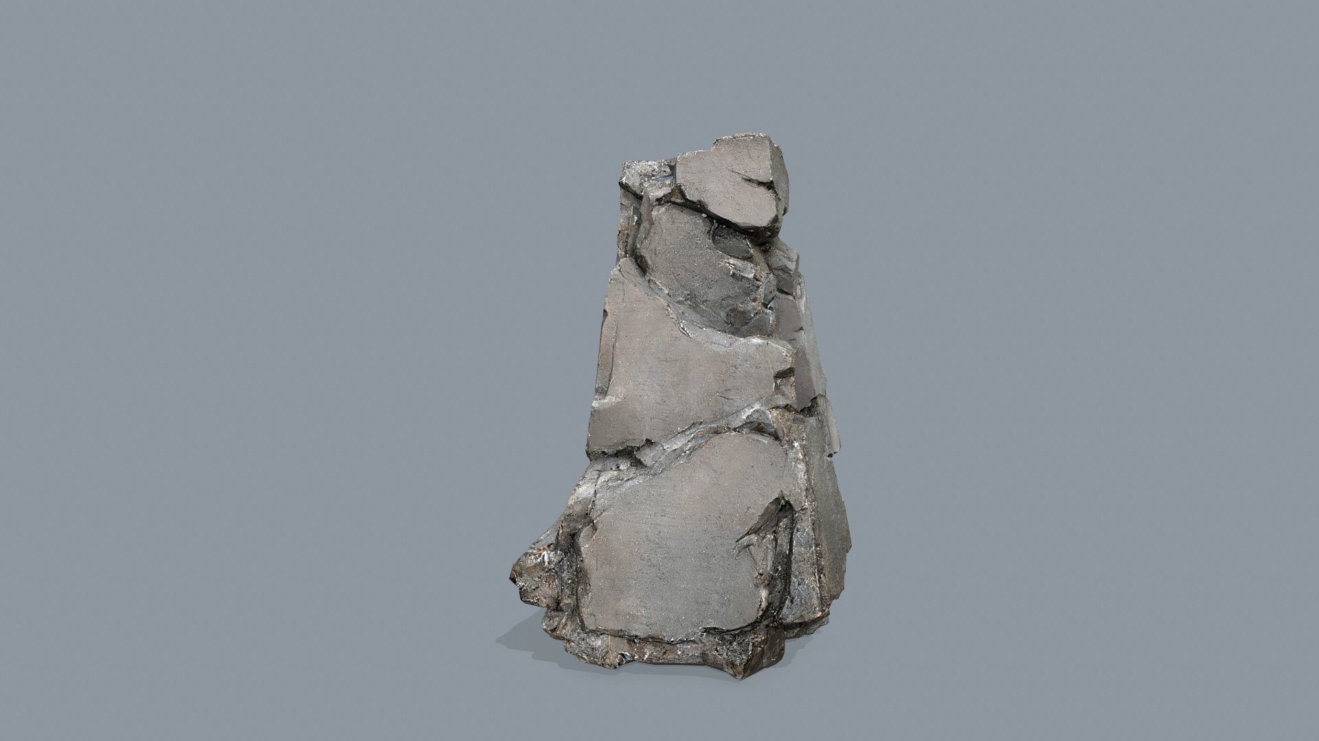 cliff rocks   Low-poly 3D model_6