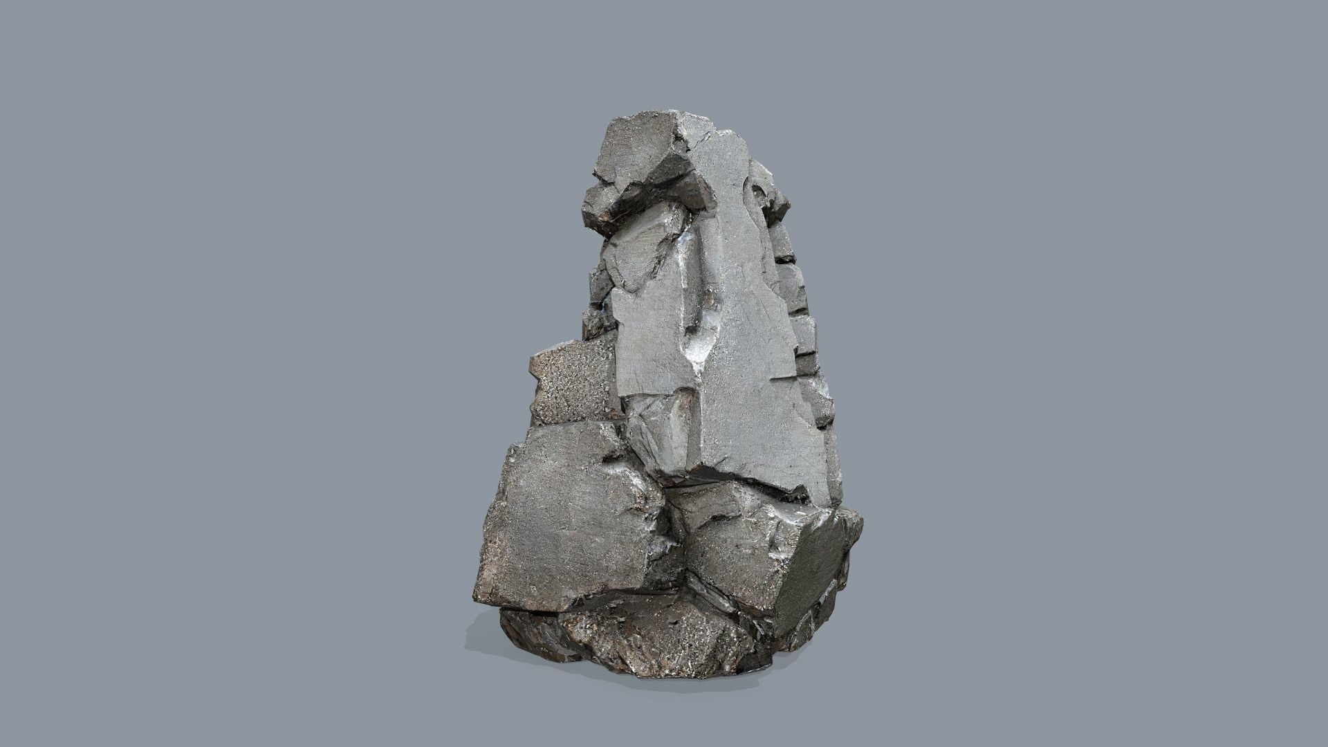 cliff rocks   Low-poly 3D model_11
