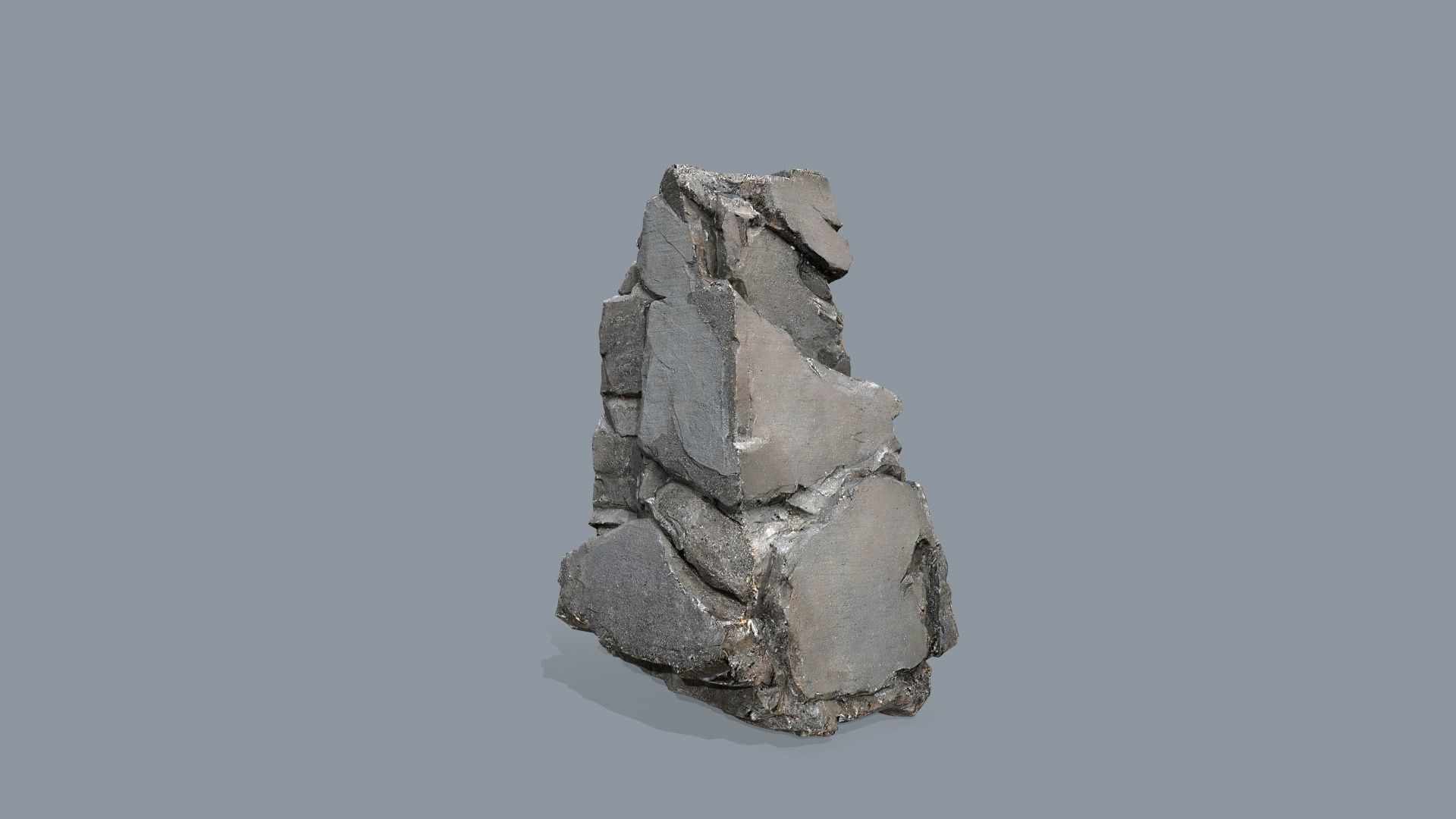 cliff rocks   Low-poly 3D model_7