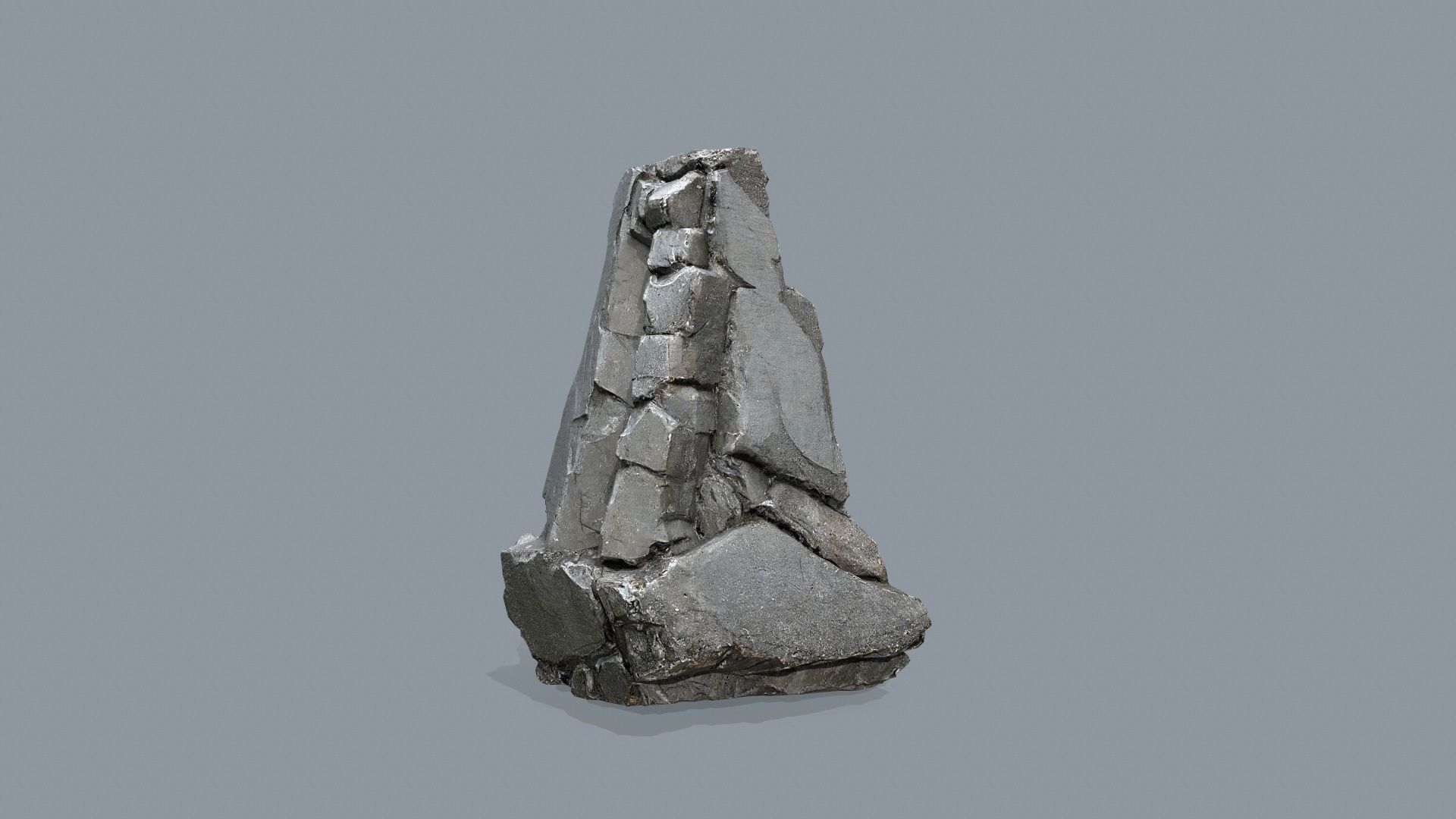 cliff rocks   Low-poly 3D model_9