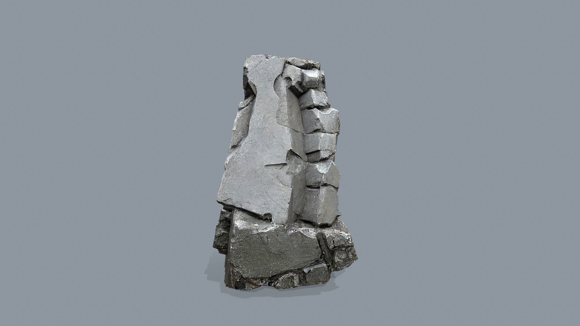 cliff rocks   Low-poly 3D model_10