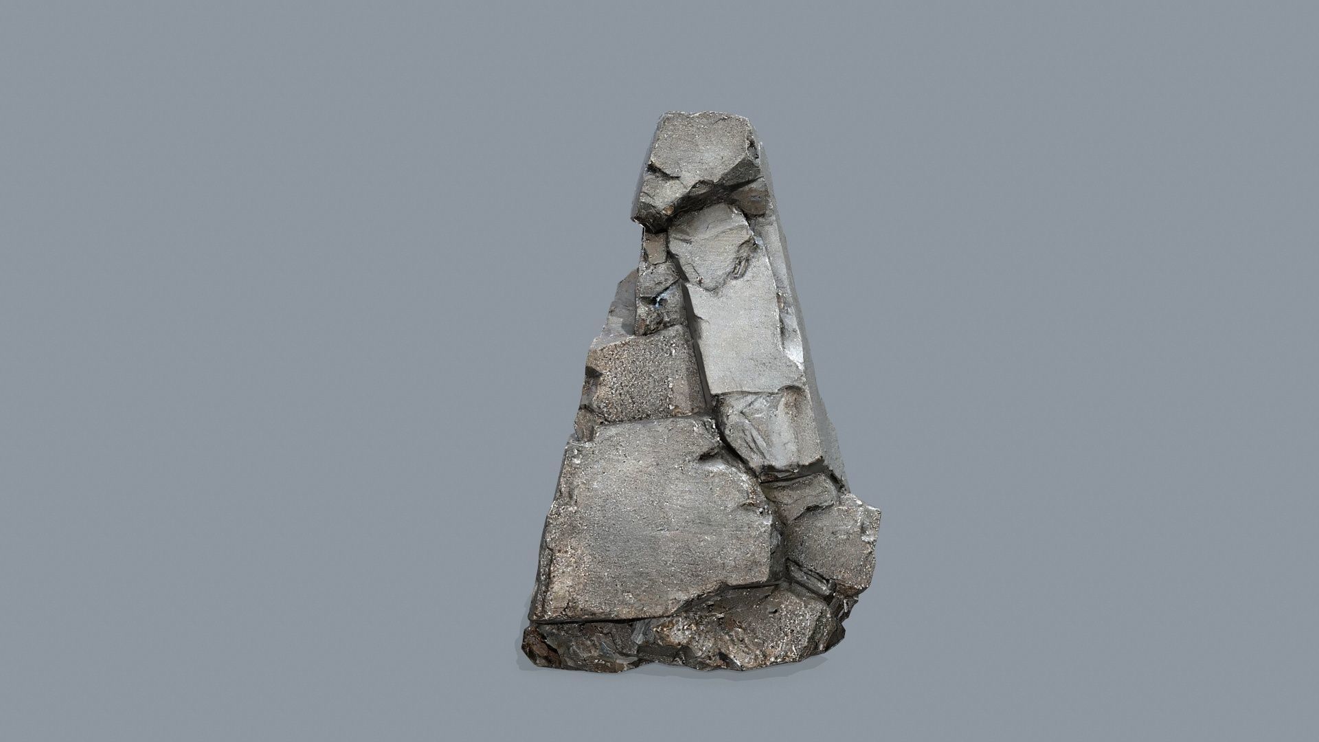 cliff rocks   Low-poly 3D model_4