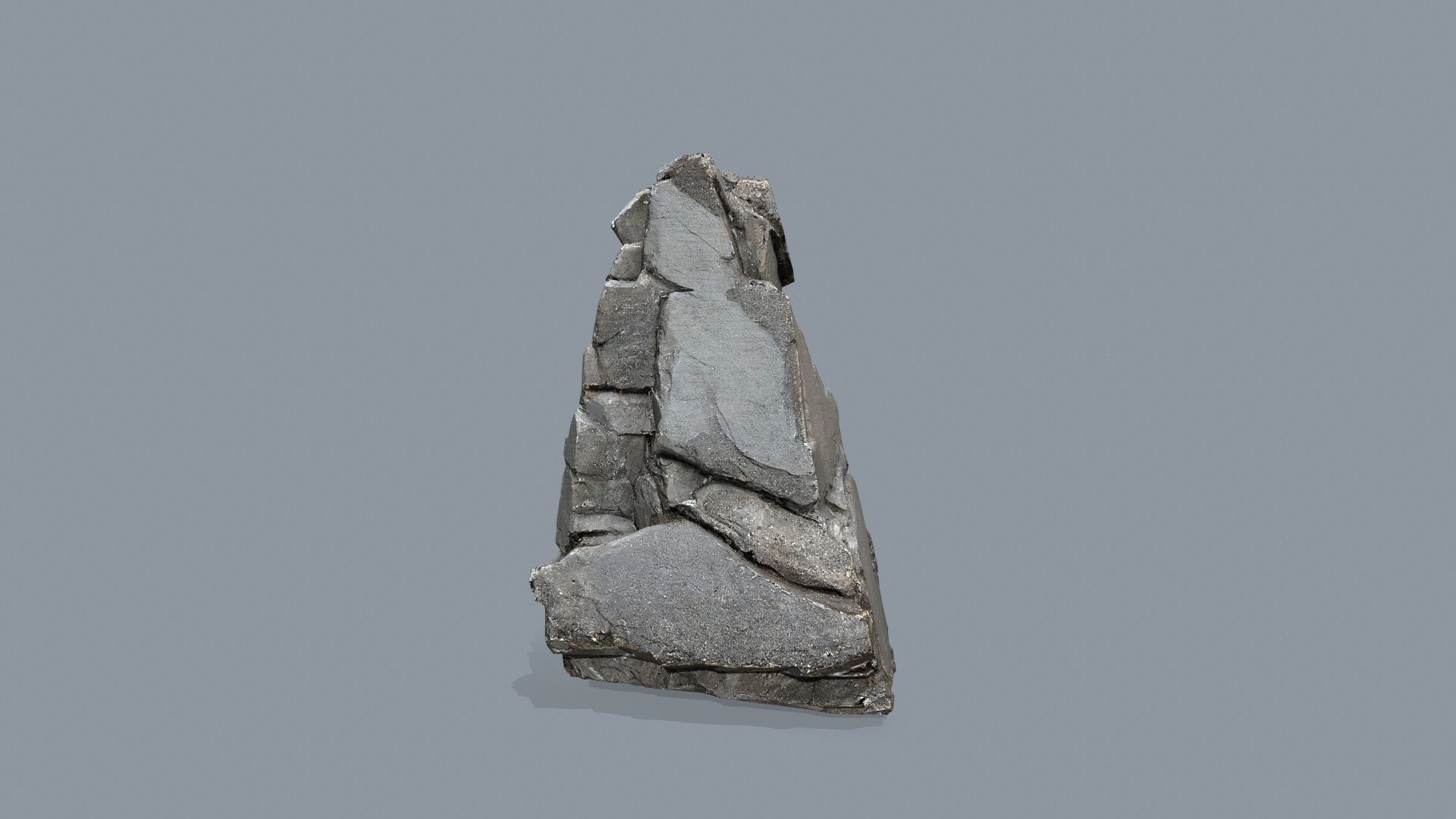 cliff rocks   Low-poly 3D model_8