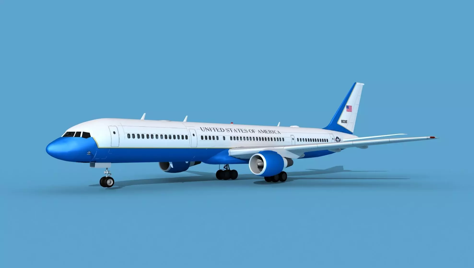 Boeing C-32A Air Force 2 3D model