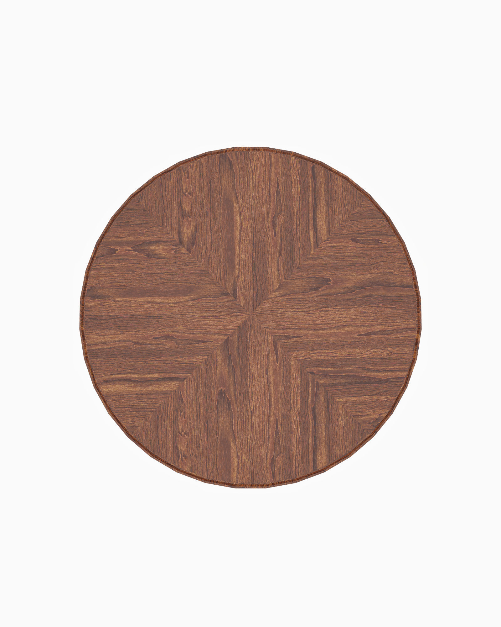 COFFEE TABLE ROUND NATURAL Low-poly 3D model_2