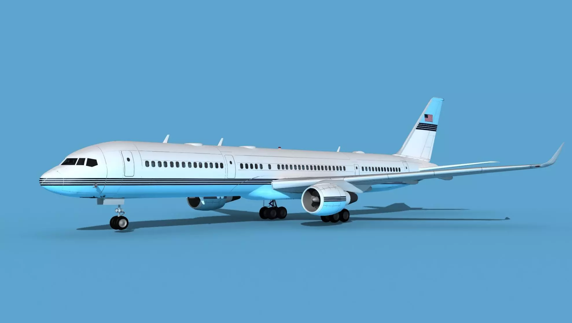Boeing C-32B Unmarked SOG V00 3D model