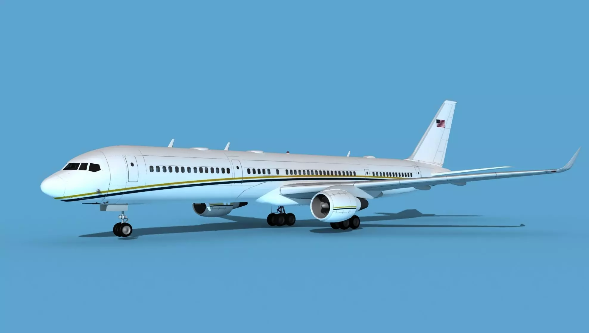 Boeing C-32B Unmarked SOG V01 3D model