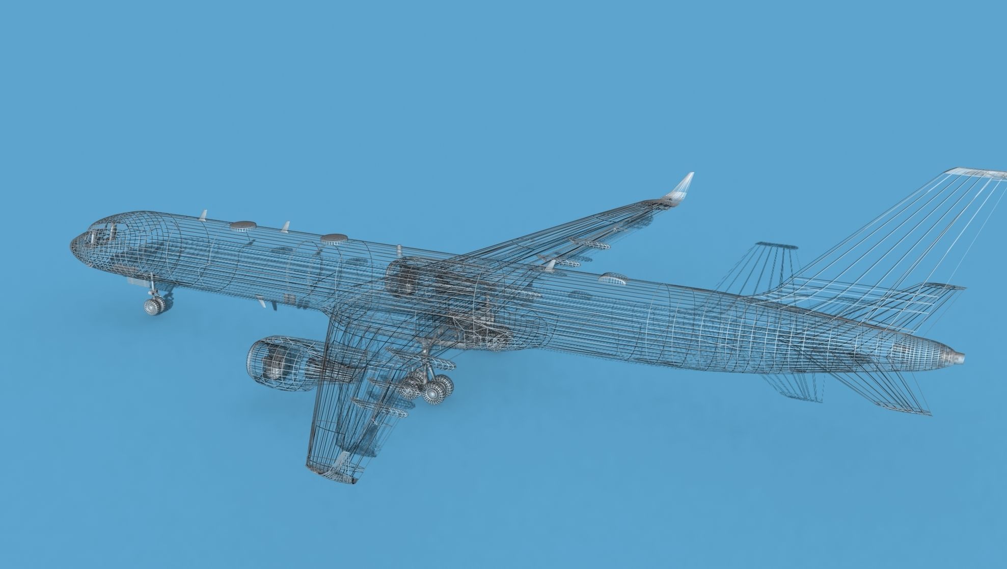Boeing C-32B V00 Bare Metal 3D model_19