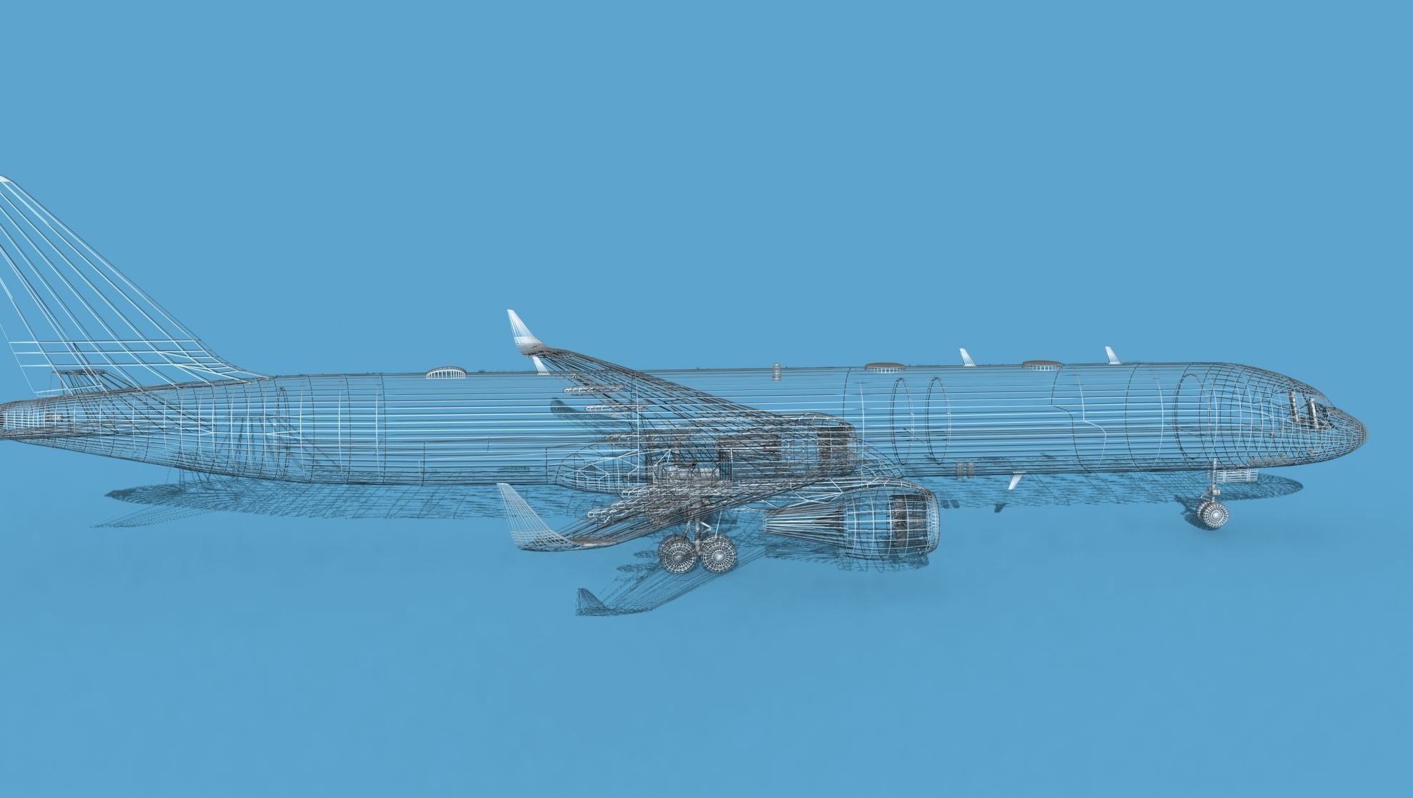 Boeing C-32B V00 Bare Metal 3D model_15