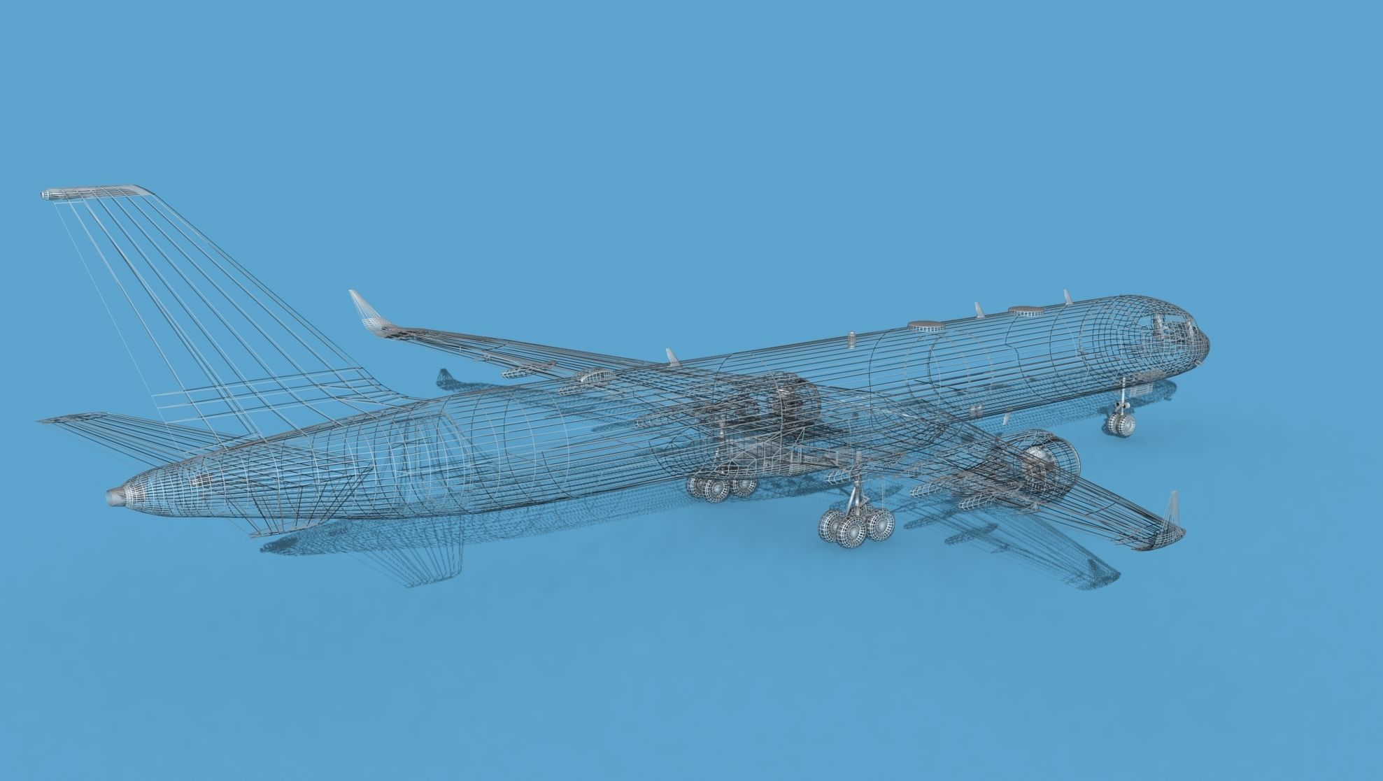 Boeing C-32B V00 Bare Metal 3D model_16