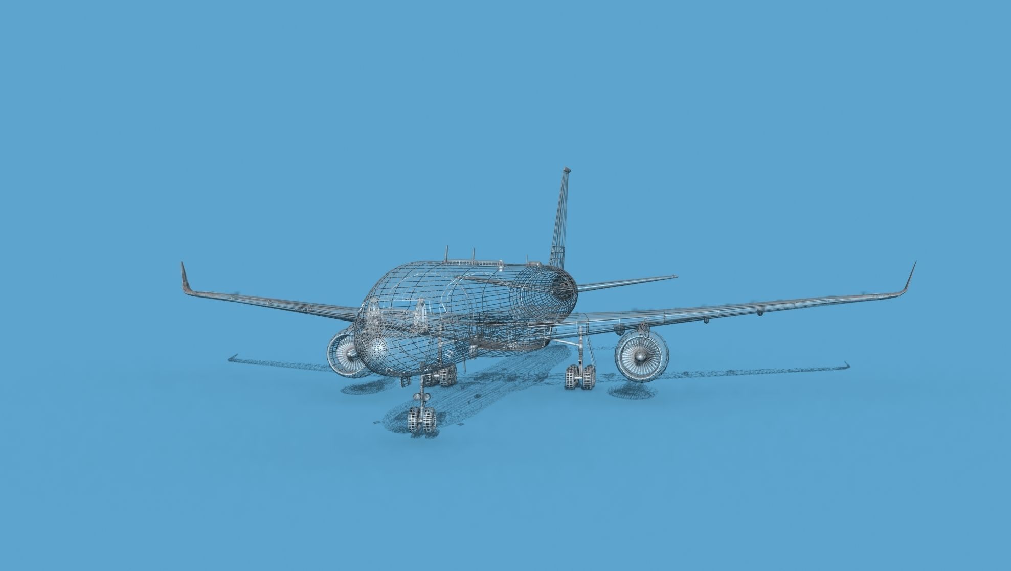 Boeing C-32B V00 Bare Metal 3D model_12