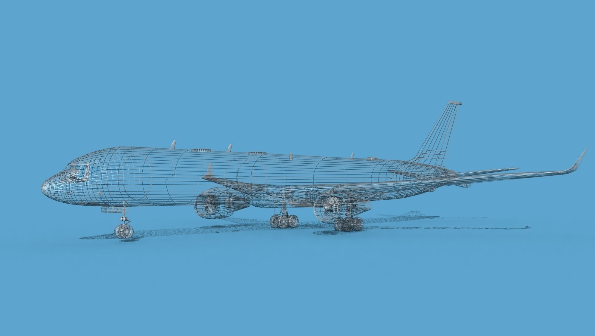 Boeing C-32B V00 Bare Metal 3D model_11
