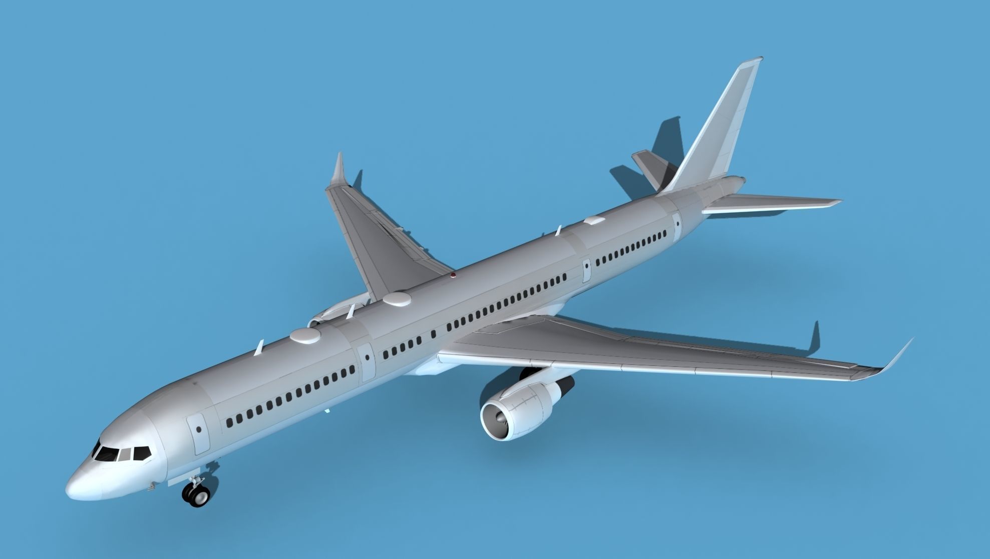 Boeing C-32B V00 Bare Metal 3D model_10