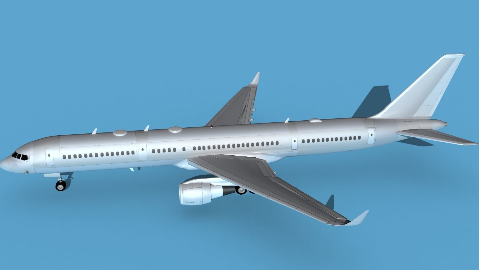 Boeing C-32B V00 Bare Metal 3D model_9