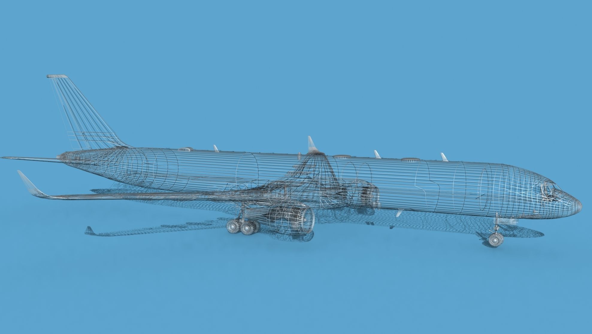 Boeing C-32B V00 Bare Metal 3D model_14