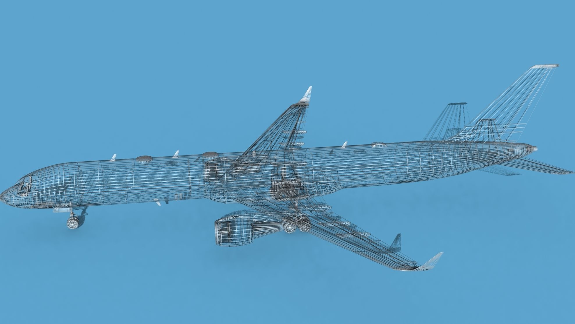 Boeing C-32B V00 Bare Metal 3D model_20