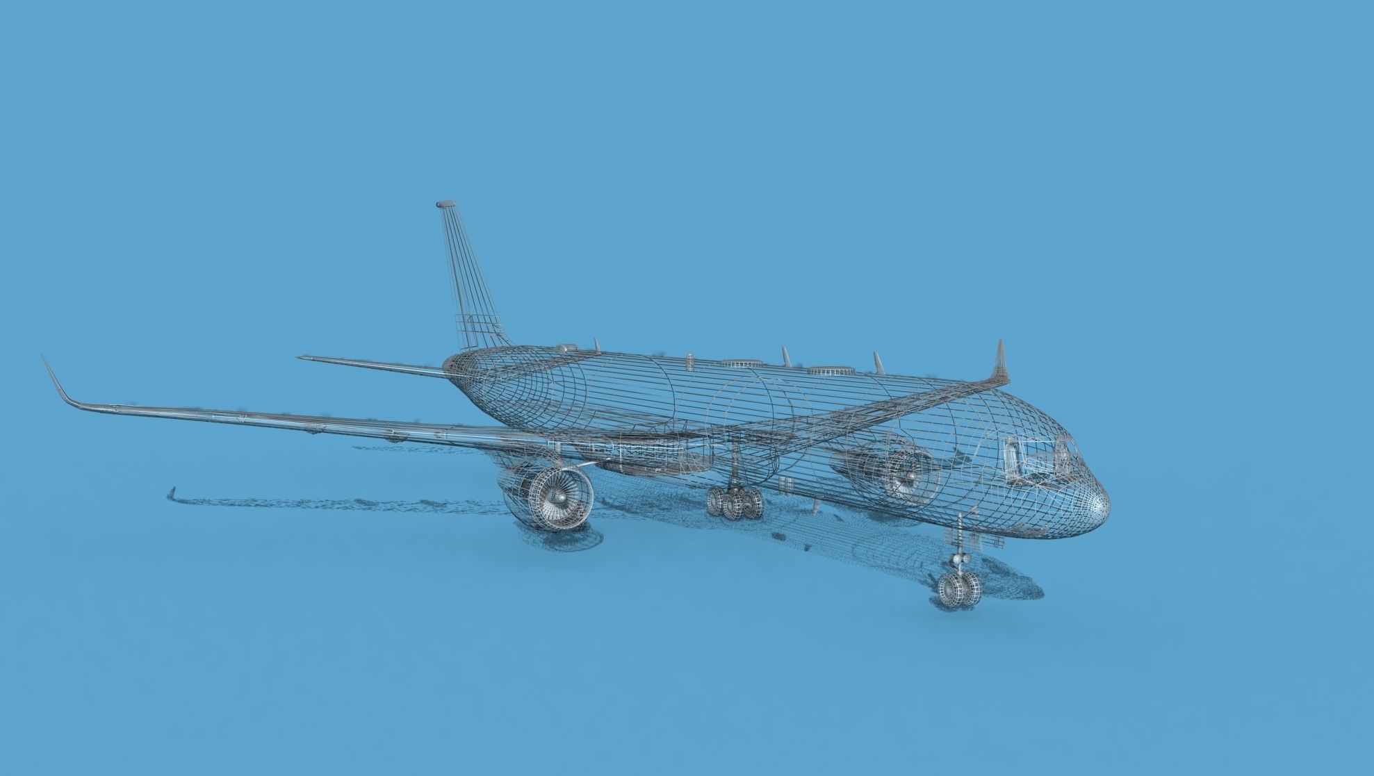 Boeing C-32B V00 Bare Metal 3D model_13
