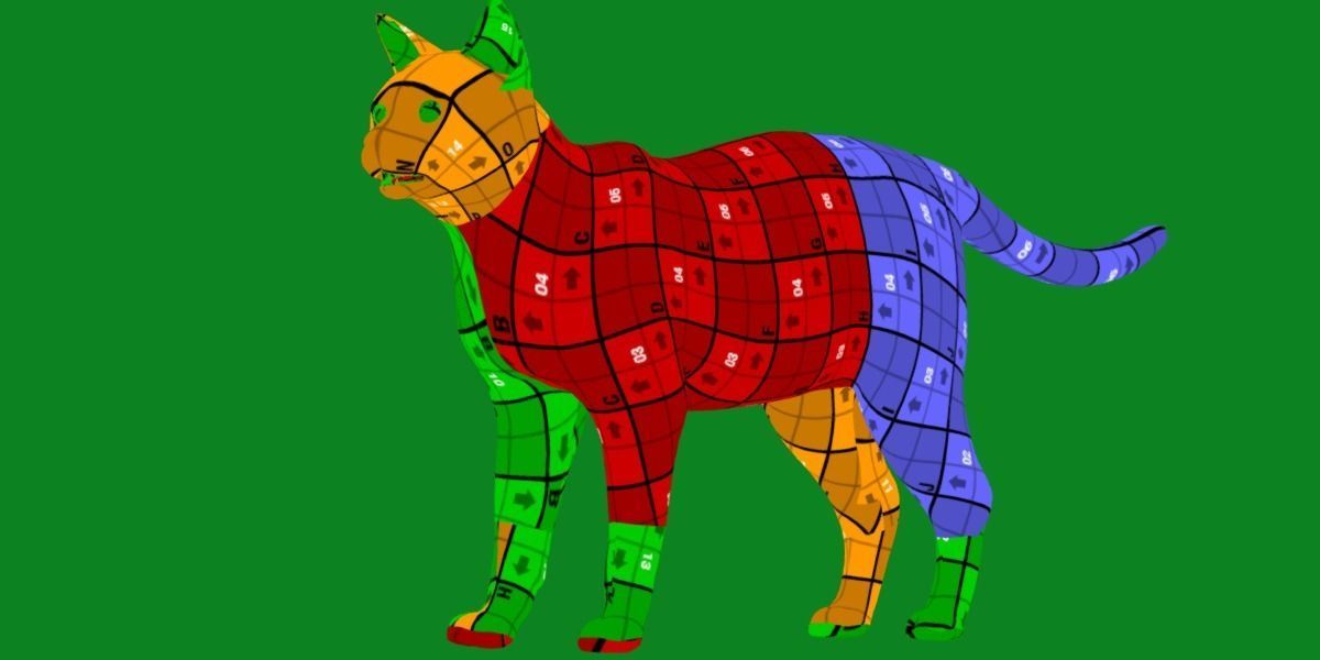 Khao Manee White Cat Low-poly 3D model_25