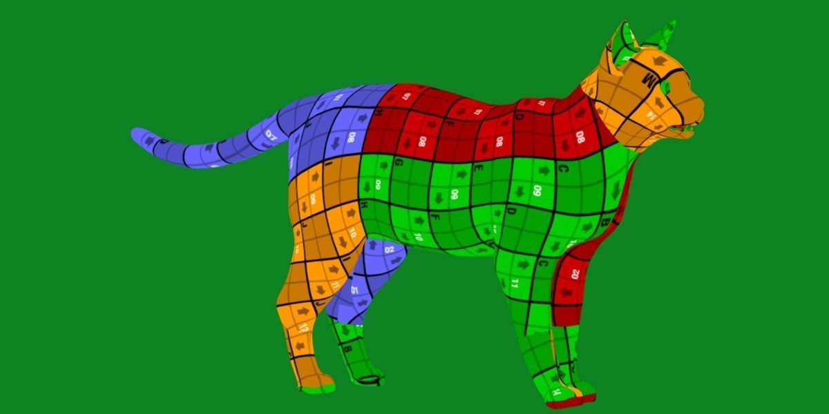 Khao Manee White Cat Low-poly 3D model_26