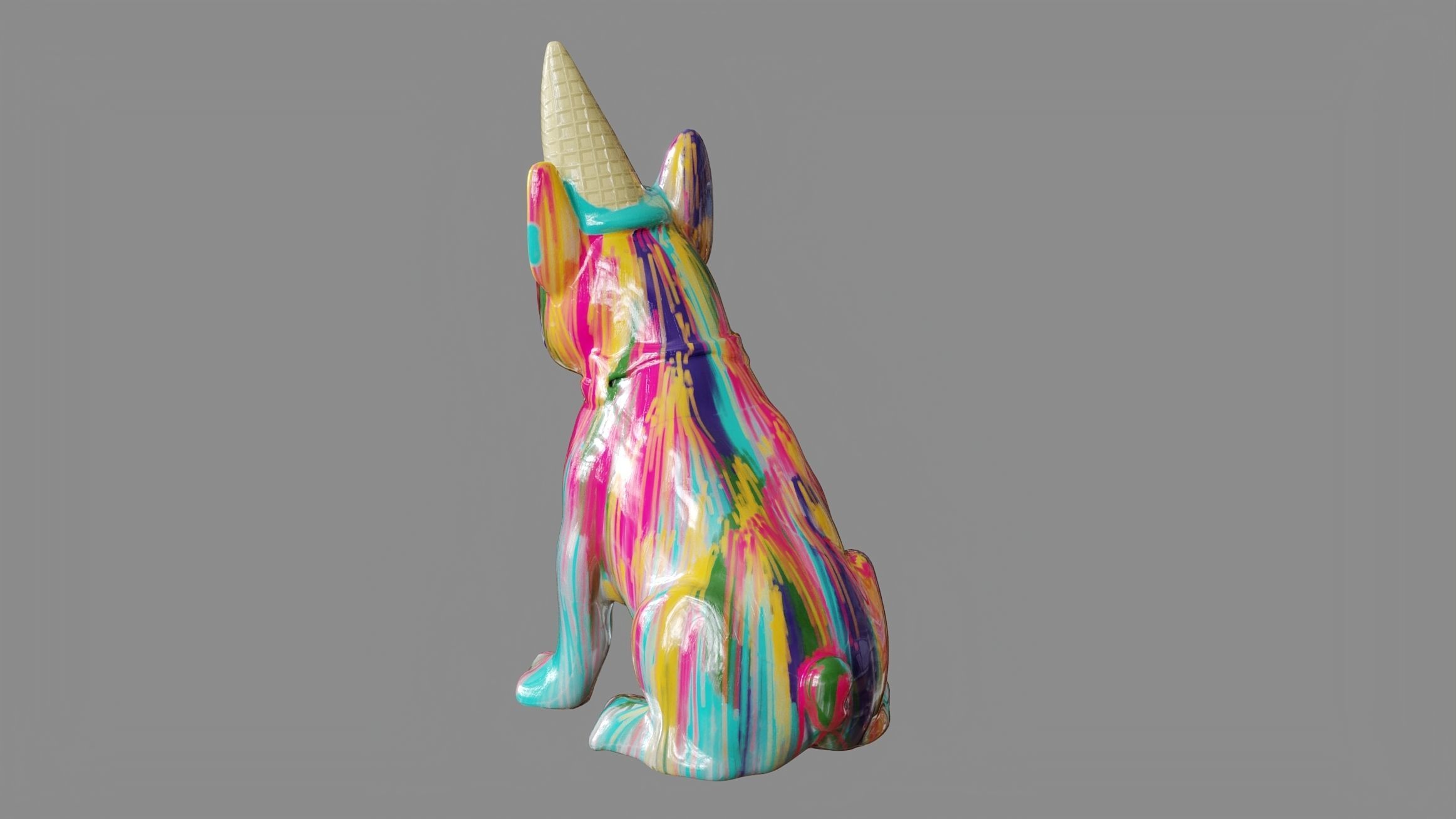 Gelato Dog 3D model_3