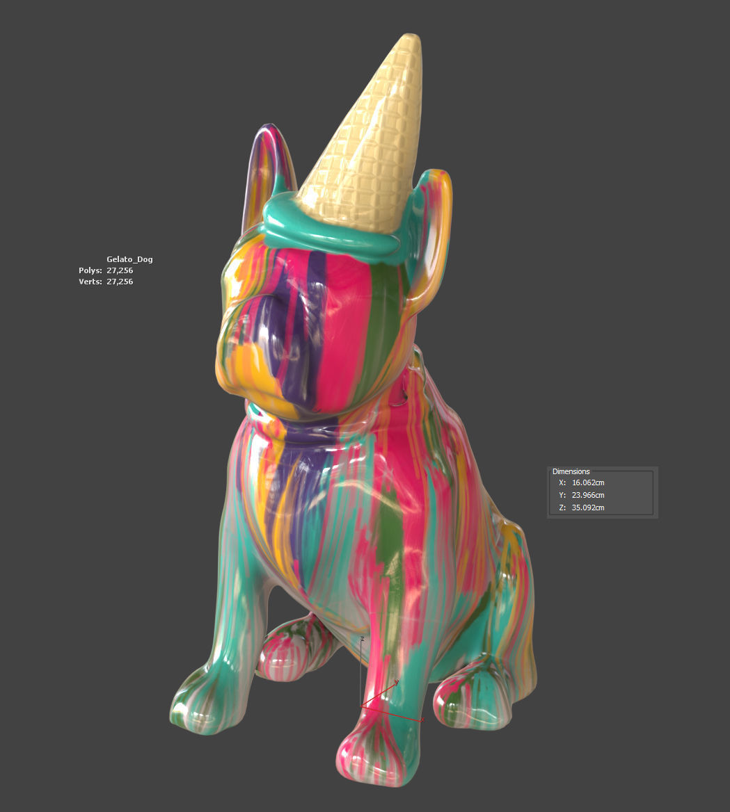 Gelato Dog 3D model_7