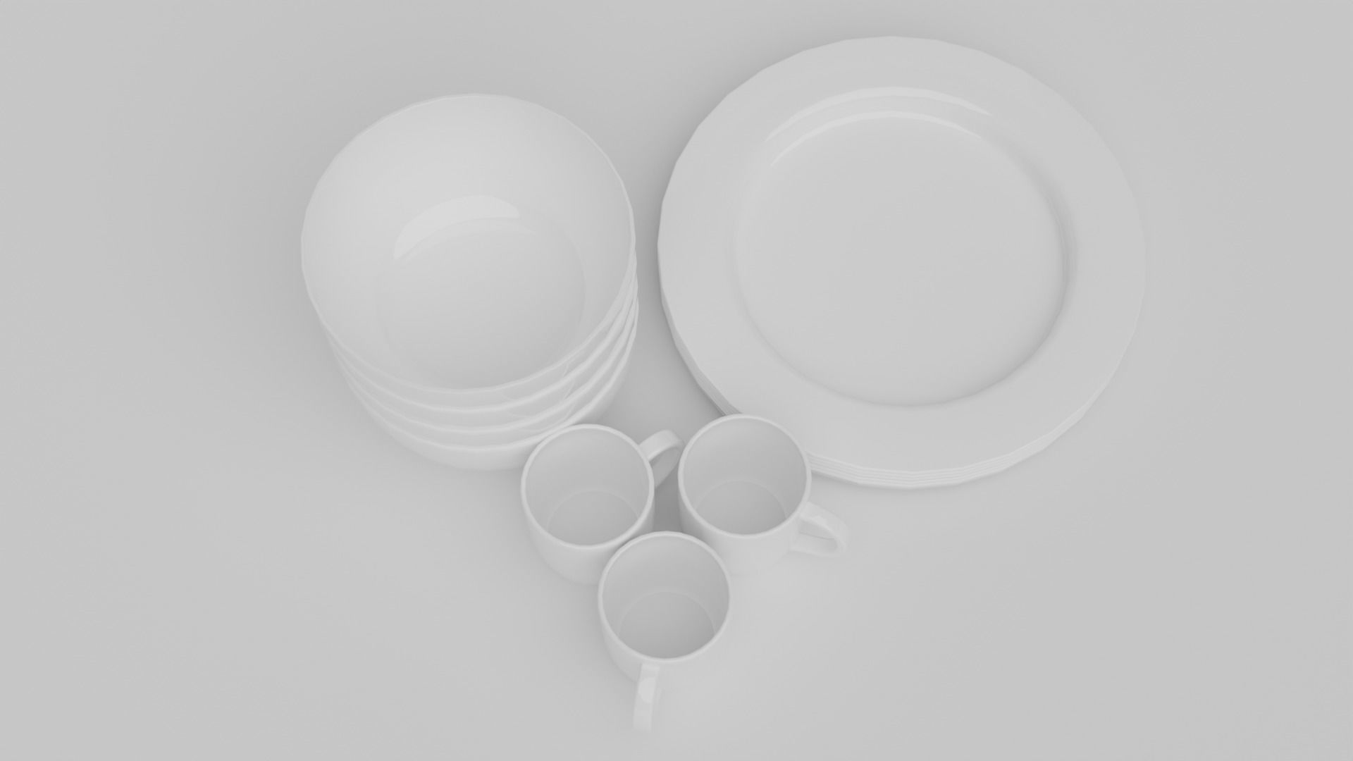 Dishes Free 3D model_3
