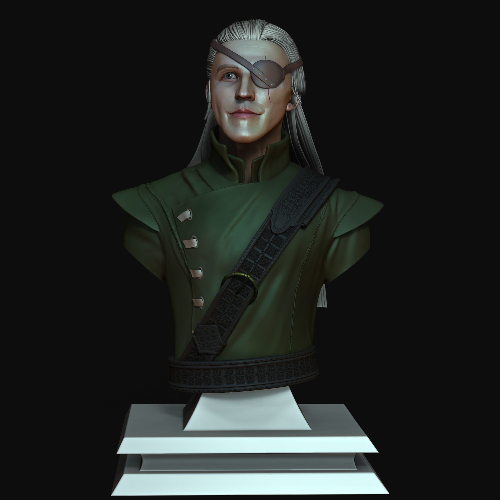 Prince Aemond Targaryen Ewan Mitchell from House of the Dragon 3D print model_2