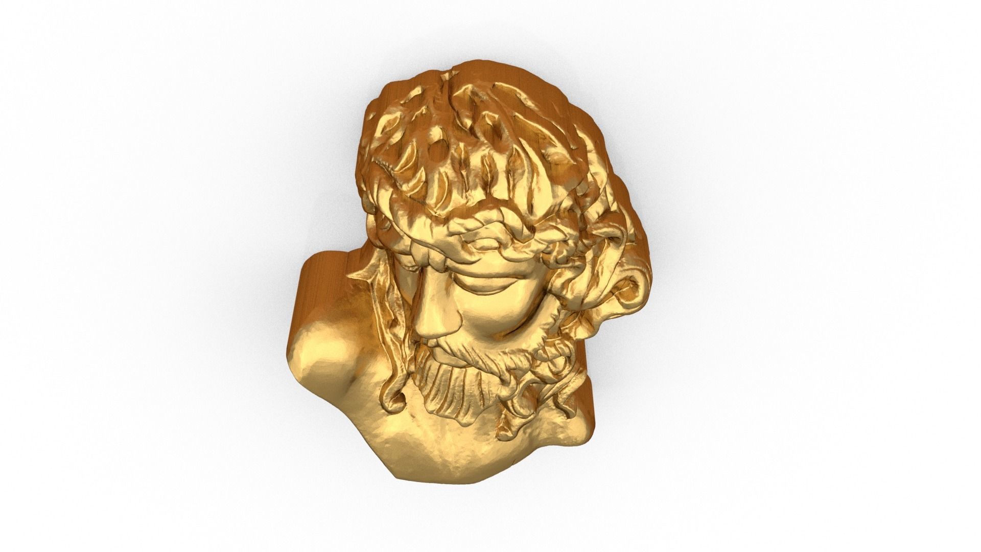 GREEK POSEIDON PENDANT 3D print model_4