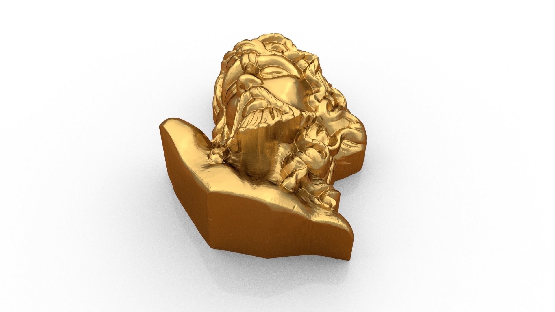 GREEK POSEIDON PENDANT 3D print model_3