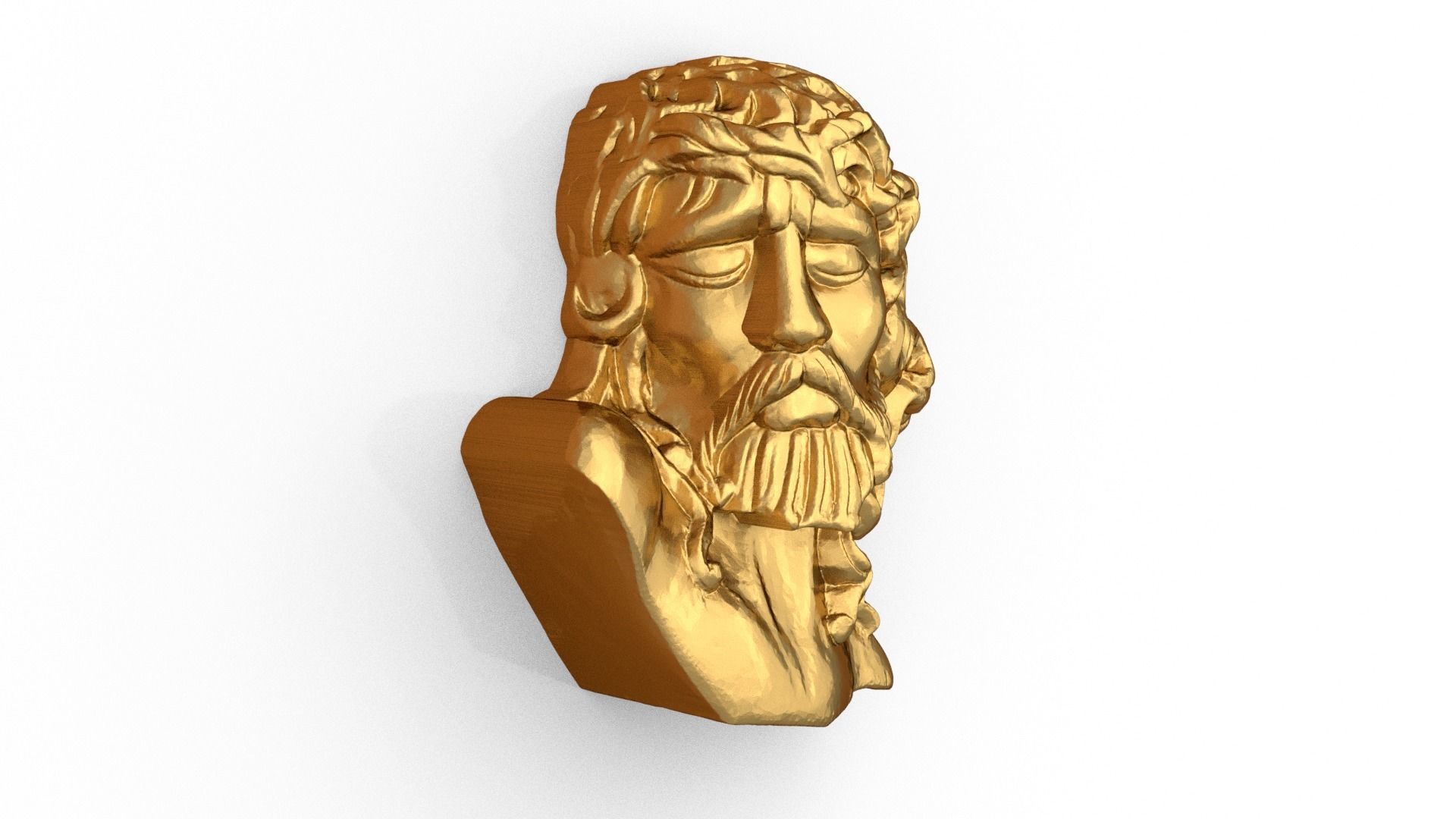 GREEK POSEIDON PENDANT 3D print model_2