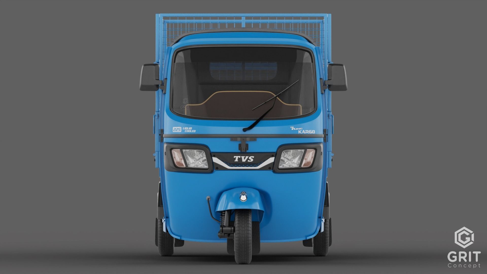 TRICYCLE - RICKSHAW BAJAJ  3D MODEL Low-poly 3D model 3D model_6