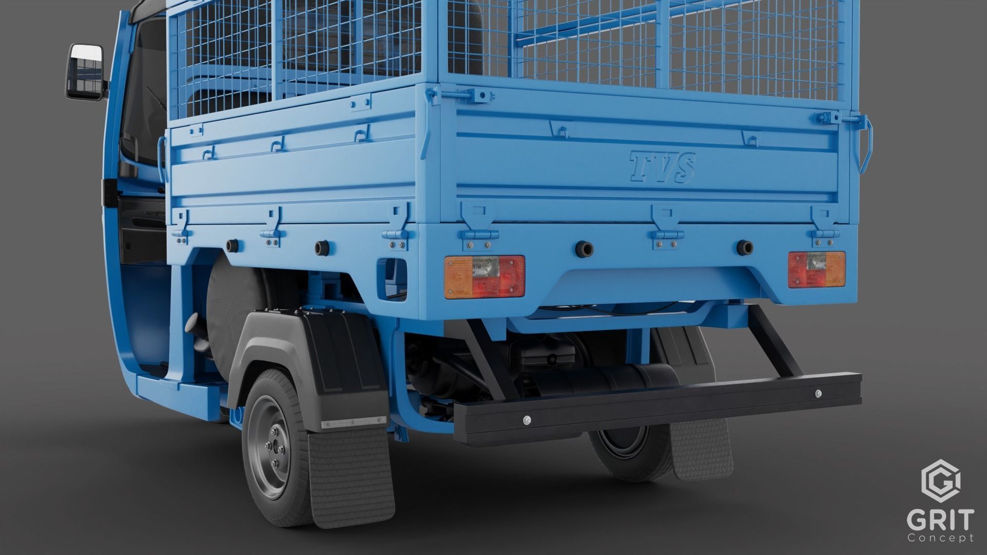 TRICYCLE - RICKSHAW BAJAJ  3D MODEL Low-poly 3D model 3D model_38