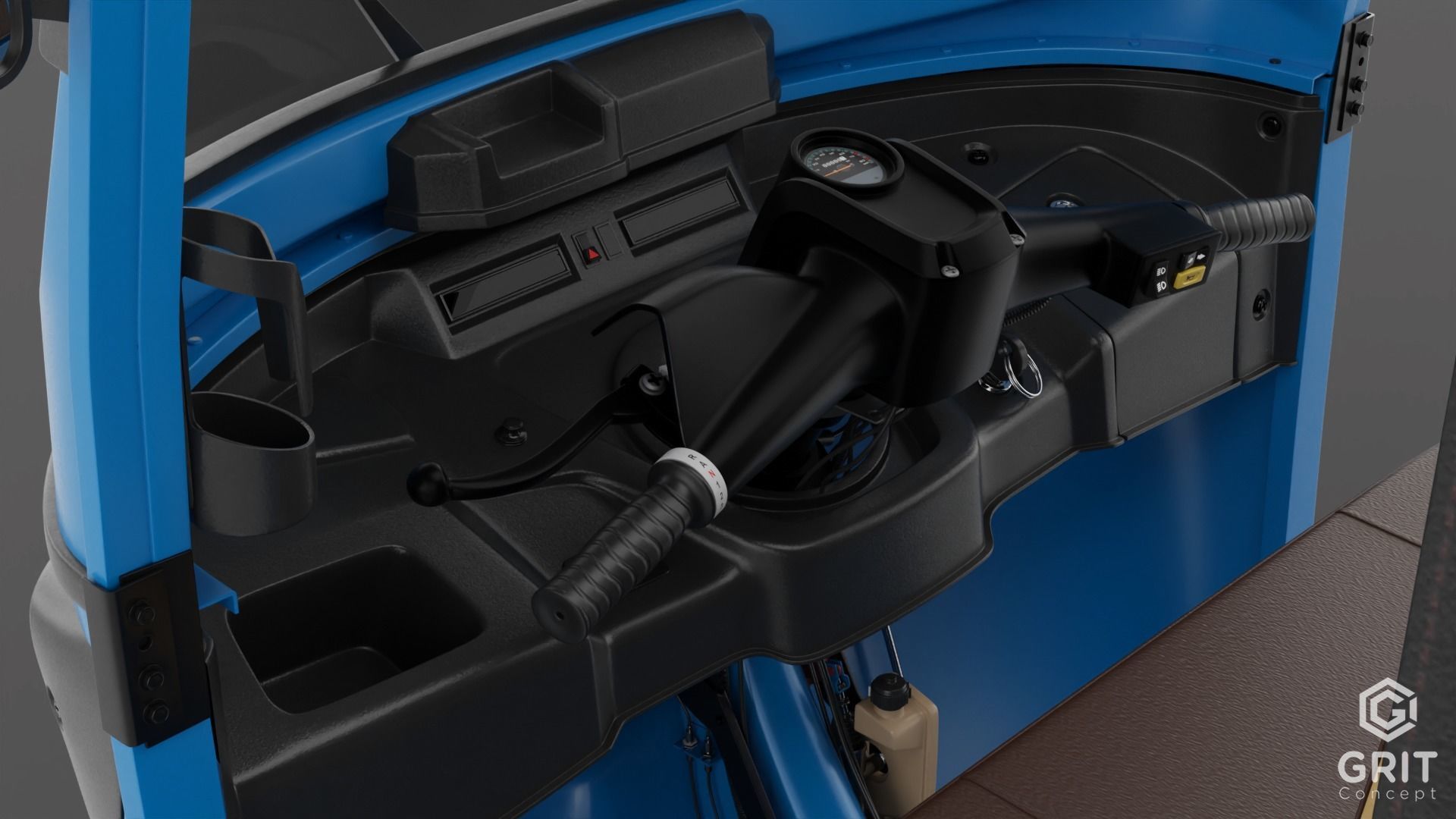 TRICYCLE - RICKSHAW BAJAJ  3D MODEL Low-poly 3D model 3D model_45