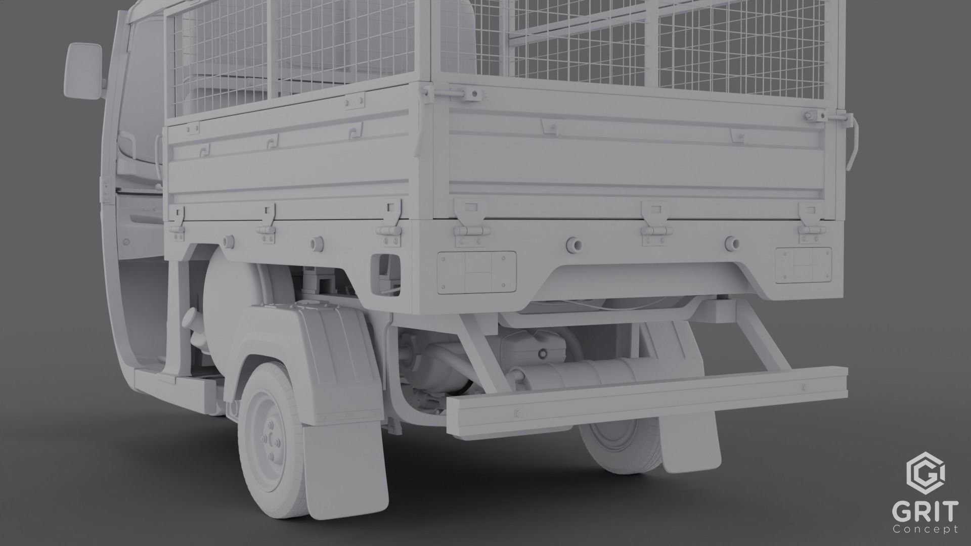 TRICYCLE - RICKSHAW BAJAJ  3D MODEL Low-poly 3D model 3D model_53