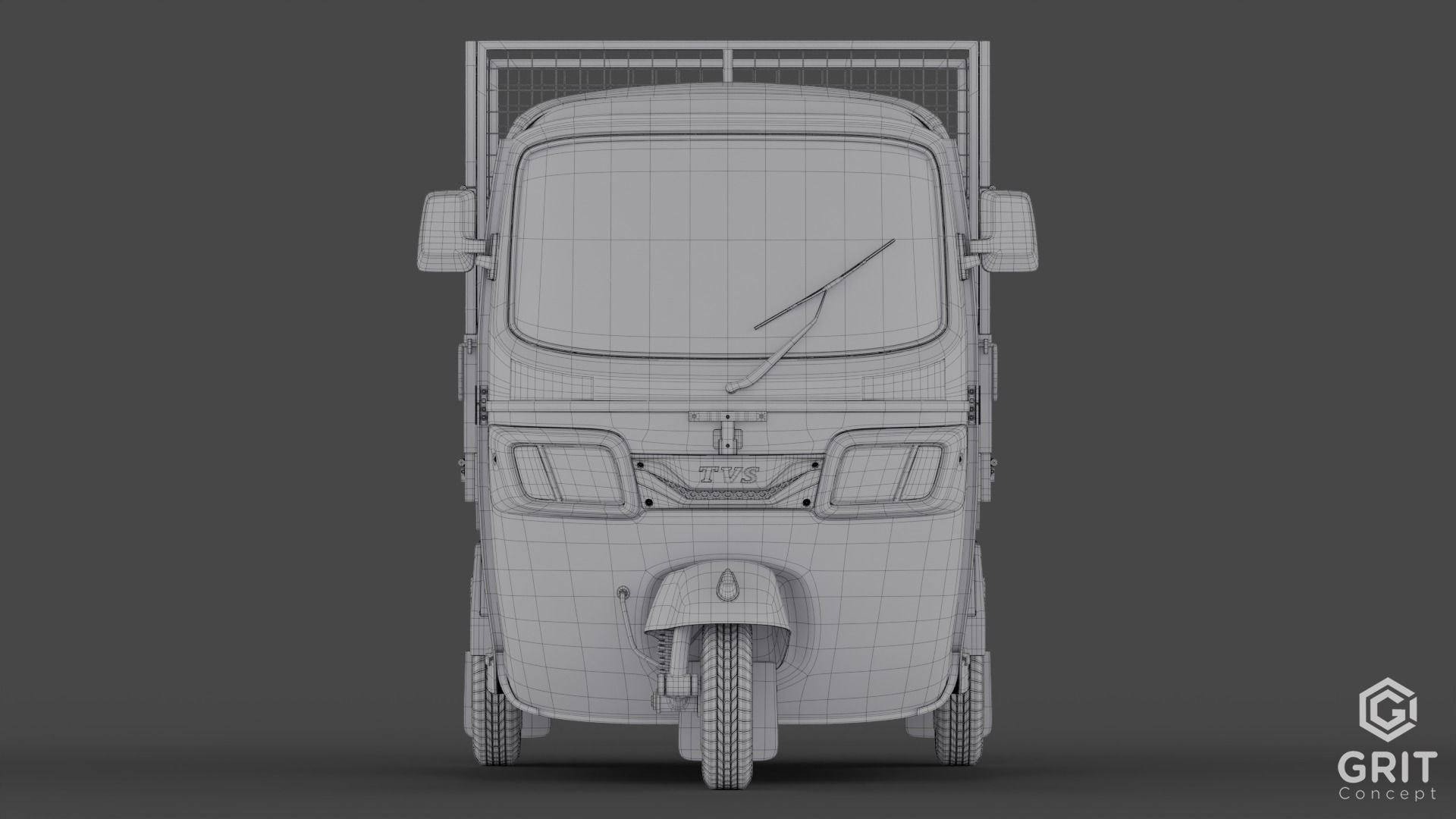 TRICYCLE - RICKSHAW BAJAJ  3D MODEL Low-poly 3D model 3D model_8